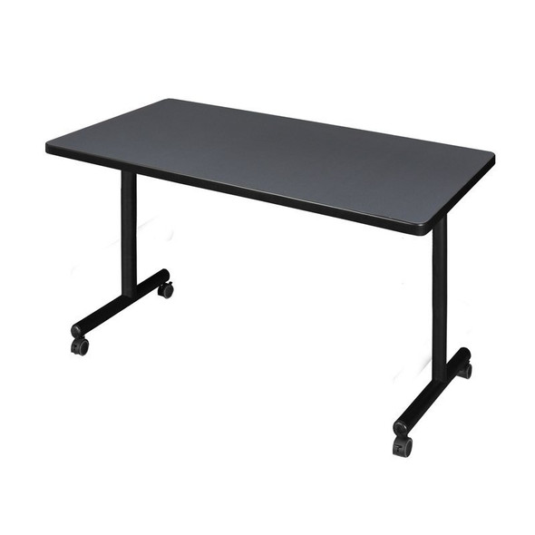 Kobe Rectangle Training Table, 42" W, 29" H, Laminate Top, Gray MKTRCC4230GY