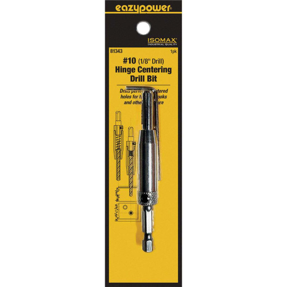 Eazypower Corporation #10 1/8 In. Hinge Drill Bit with L-Shape Hex Key 81343