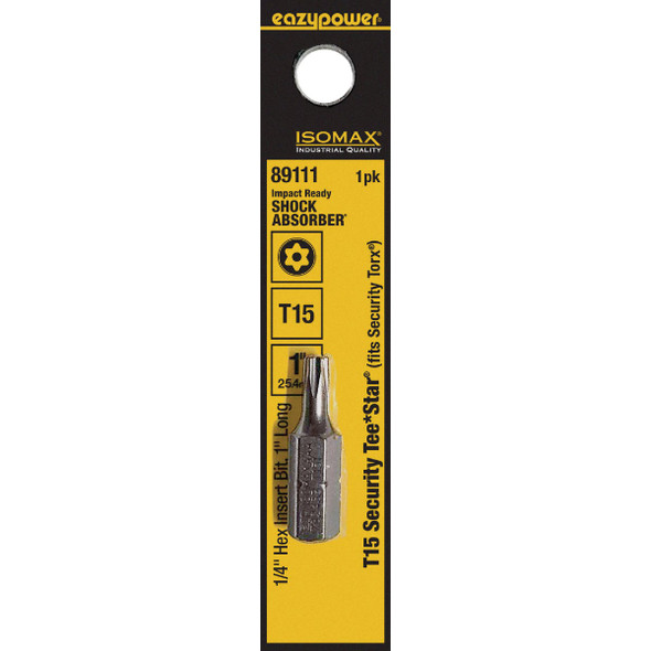 Eazypower Corporation T15 1" 1/4" Hx Scrdrvbit 89111