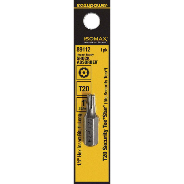 Eazypower Corporation T20 1" 1/4" Hx Scrdrvbit 89112