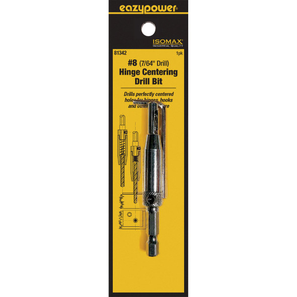 Eazypower Corporation #8 7/64 In. Hinge Drill Bit with L-Shape Hex Key 81342