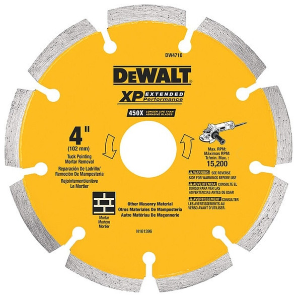 Dewalt DW4710 4" x .250 XP tuck point blade