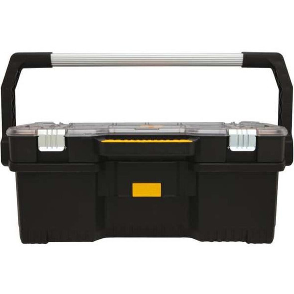 Dewalt DWST24075 Tool Tote With Organizer, Plastic, Black, 24 in W x 12-3/4 in D x 11-1/4 in H