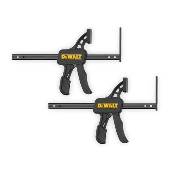 Dewalt DWS5026 TrackSaw Track Clamps, One-Hand Operation, Non-Marring Pads, 2-Pack