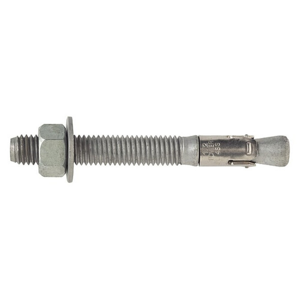 Dewalt 7734HD5-PWR Power-Stud- HD5 Wedge Anchor, 5/8" Dia., 6" L, Carbon Steel Galvanized, 25 PK