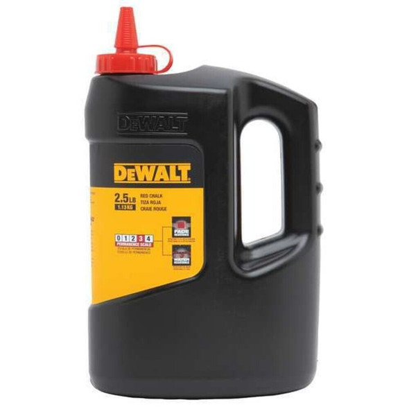 Dewalt DWHT47057 Marking Chalk, Red, Permanent, 2.5 lb