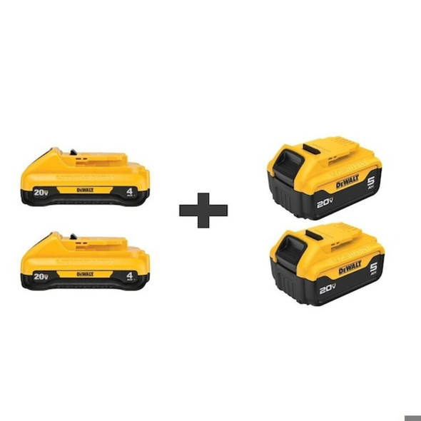 Dewalt DCB240-2/DCB205-2 Battery, Li-Ion, 4.0Ah, 20.0V, PK2W/Battery
