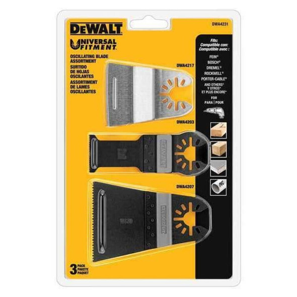 Dewalt DWA4231 Oscillating 3-Pc. Scr Plng Cut Wide Cut