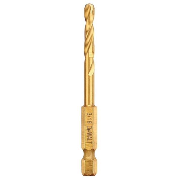 Dewalt DD5112B6 3/16" IMPACT TiN DRILL BIT - 6 PACK