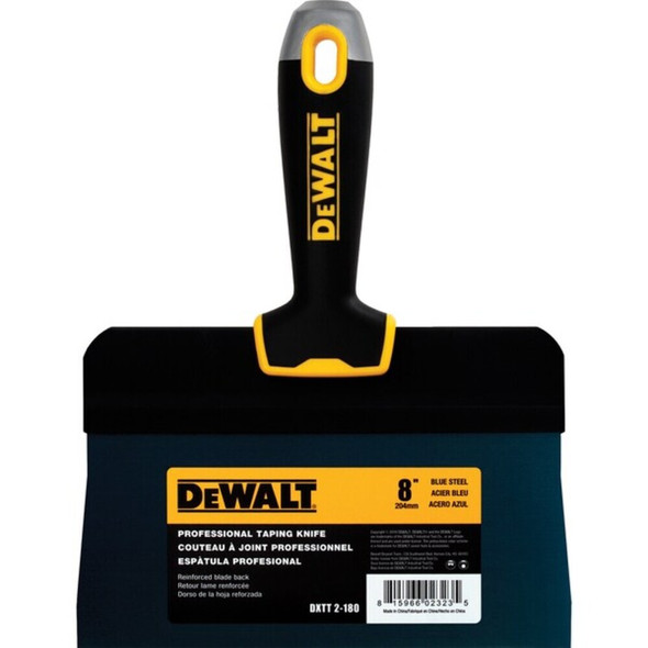 Dewalt DXTT-2-180 Taping Knife, Bg Back, BS, Sft Grip, 8"
