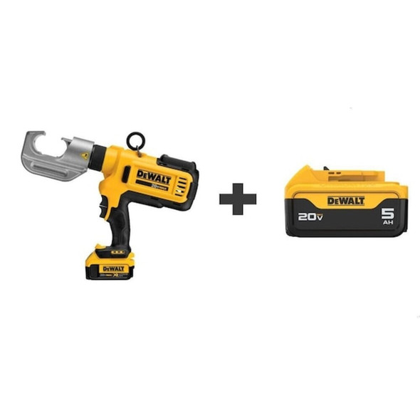 Dewalt DCE300M2/DCB205 Cable Crimper Kit 20V MAX, Pistol Handle