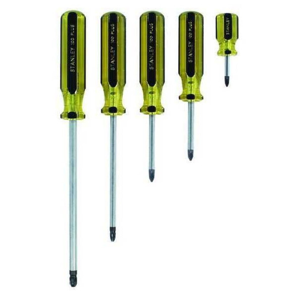 Stanley 66-156-A Screwdriver Set, 5 Pcs., Acetate Handle