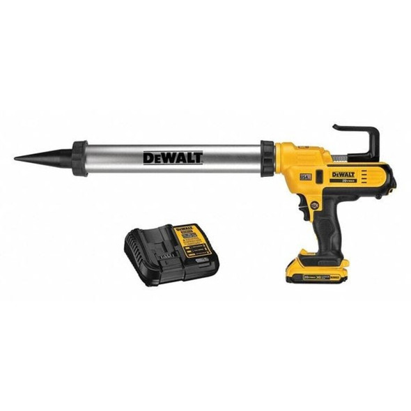 Dewalt DCE580D1 Caulk Gun Kit 20V MAX 20oz, 300-600ml Sausage Pack Adhesive Gun