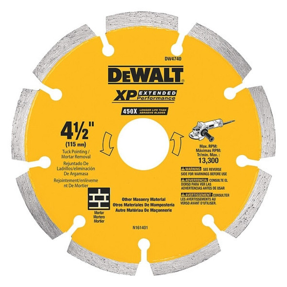 Dewalt DW4740 4-1/2" x .250 XP tuck point blade