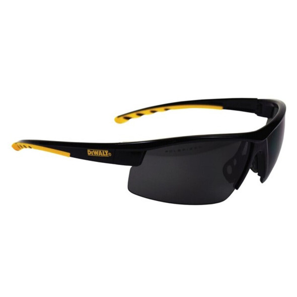 Dewalt DPG99-2PC Safety Glasses, Smoke POL Lens, Black Frame, Half-Frame, Yes