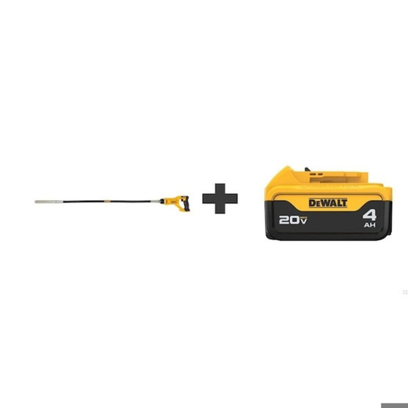 Dewalt DCE531B/DCB204 Cordless Pencil Vibrator Kit, 20.0V
