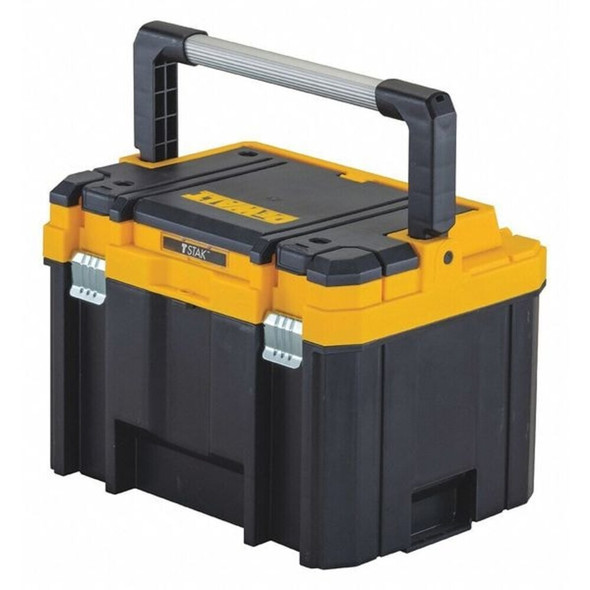 Dewalt DWST17814 TSTAK Deep Tool Box With Long Handle, Plastic, Black, 17 in W x 13-1/2 in D x 12-1/2 in H