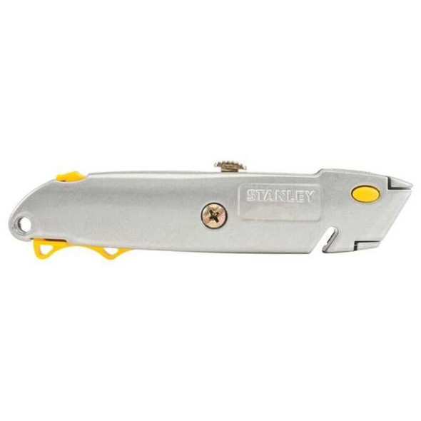 Stanley 10-499 Quick-Change Retractable Blade Metal Utility Knife with Blades Included (3-Piece)