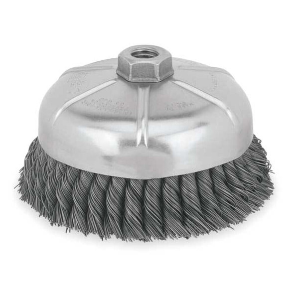 Dewalt DW4917 6" x 5/8"-11 HP .020 Carbon Knot Wire Cup Brush