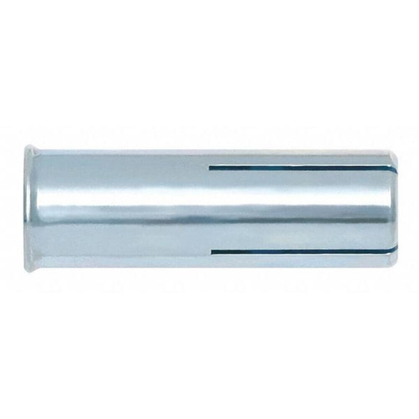 Dewalt 06326-PWR Steel Dropin Single Lag Shield, 3/8" Dia, 1-9/16" L, Steel Zinc Plated, 50 PK