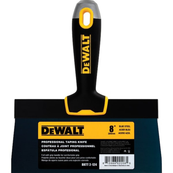Dewalt DXTT-2-124 Taping Knife, BS, Soft Grip, 8"