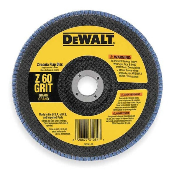 Dewalt DW8323 7" x 7/8" 60g type 29 HP flap disc