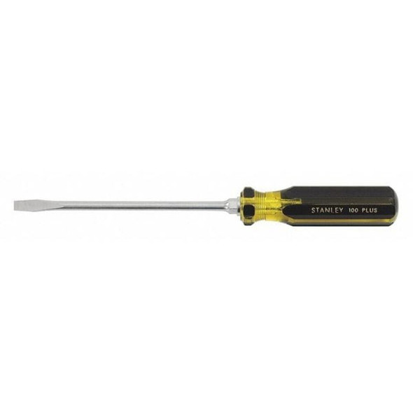 Stanley 66-011-A General Purpose Keystone Slotted Screwdriver 1/4 in Round with Hex Bolster