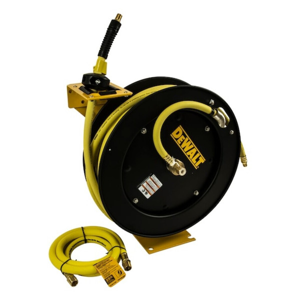 Dewalt DXCM024-0374 Sngl Arm Hose Reel, Rubber, 3/8"x50 ft.