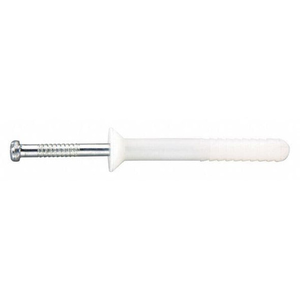 Dewalt 02542-PWR Nylon Nailin Nail Drive Anchor, 1/4" Dia., 1-1/2" L, Nylon Plain, 100 PK