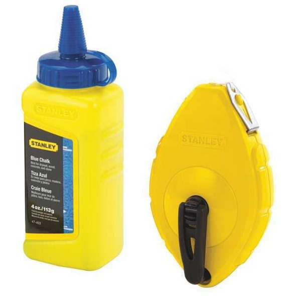 Stanley 47-442 Chalk Line Reel with 4 oz. Blue Chalk