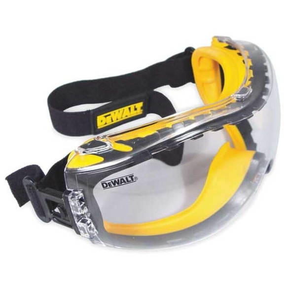 Dewalt DPG82-11 Impact Resistant Safety Goggles, Clear Anti-Fog, Scratch-Resistant Lens, Concealer Series