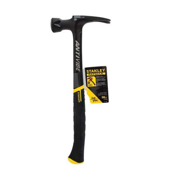 Stanley 51-169 Framing Hammer, Antivibe, 28 Oz, Milled
