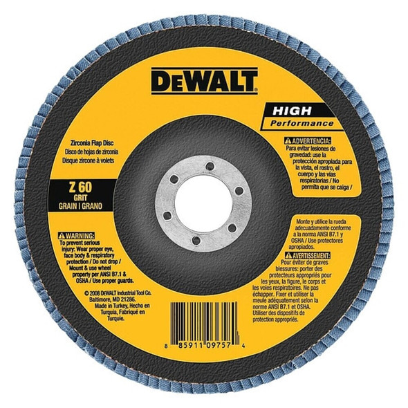Dewalt DW8352 4-1/2" x 7/8" 60g type 27 HP flap disc