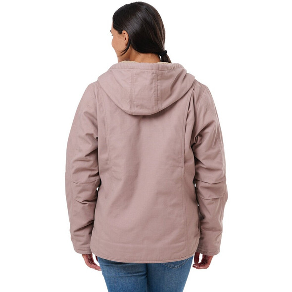 Berne Women's Small Antler Sherpa-Lined Softstone Duck Hooded Jacket WHJ43ATLR360 713765