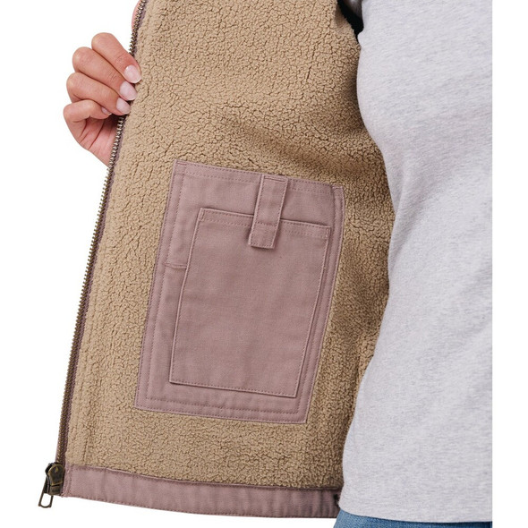 Berne Women's Medium Antler Sherpa-Lined Softstone Duck Hooded Jacket WHJ43ATLR400 715262