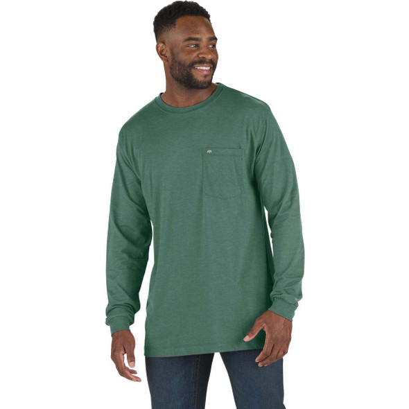 Berne Performance Men's 4XL Pine Green Long Sleeve Pocket T-Shirt BSM39PNR600