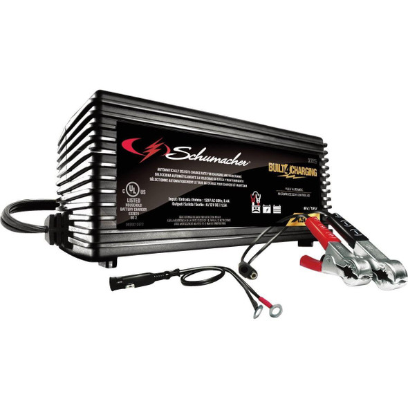 SC1355 Schumacher Automatic 6V and 12V 1.5A Auto Battery Charger/Maintainer