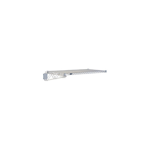 Nexel Chrome Fixed Wall Mount Shelving Add On 36""W x 14""D
