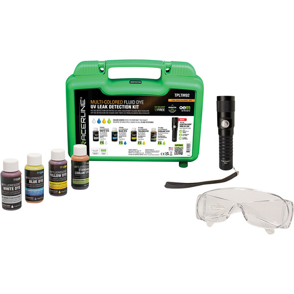 LeakTracker™ MINI cordless, UV LED flashlight, with (3) AAA batteries & TP9939 glasses (CE, UKCA) TPLTM92