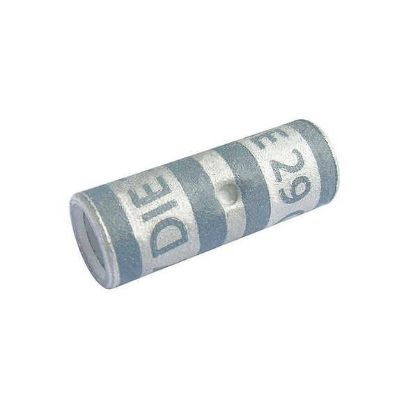 Splice Wire Connector, 4 AWG Max, Gray, None Insulation, 600 V