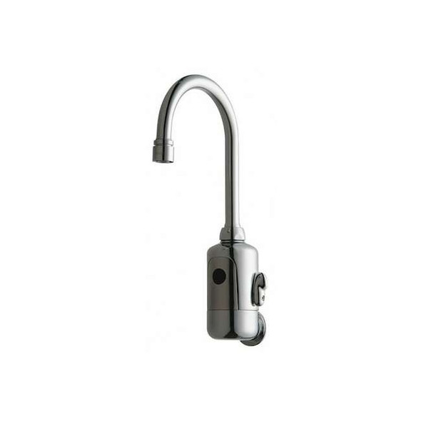 Chicago Faucet Gooseneck Electonic Sensor Faucet, 2 Handles 116224AB1T