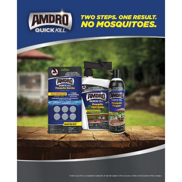 Amdro Quick Kill Ready To Use Tablet Mosquito Bombs, (6-Pack) 100530552 763169