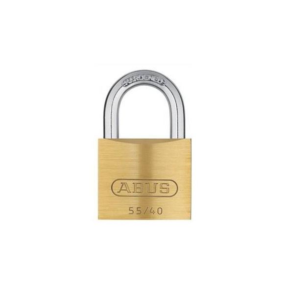 Abus Padlock,1" H,1 1/2" W,Brass 55246
