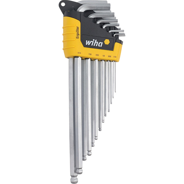 13 Piece ErgoStar Ball End Hex L-Key Set - Inch 66988