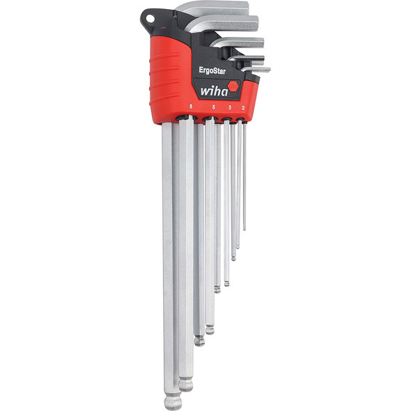 9 Piece ErgoStar Ball End Hex L-Key Set - Metric 66996