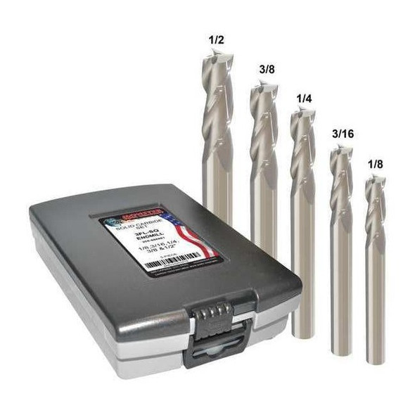 Manufacturer Varies End Mill,3 Flutes,Bright 205-888881