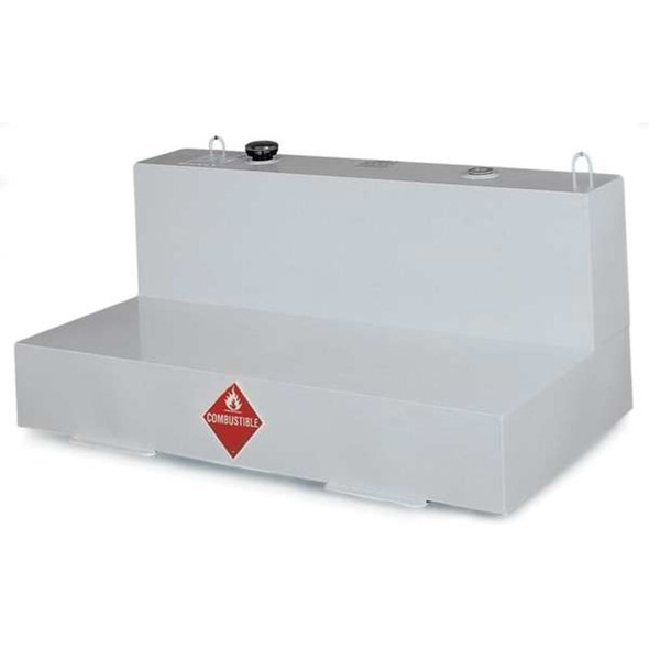 100 Gallon White L-Shaped Steel Liquid Transfer Tank for Trucks  480000