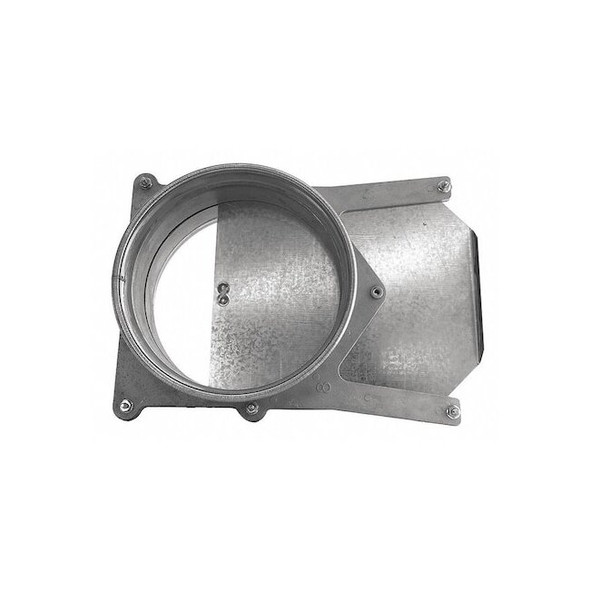 Nordfab Round Blast Gate, Stainless Steel, 7 in W, 5 in L, 10-1/2" H 8010002224