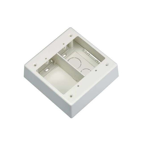 Panduit Junction Box, Gang Box Type, 2 Gangs, PVC JBP2SIW