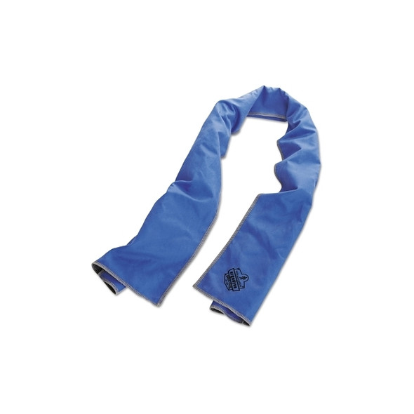 Chill-Its® 6602MF Evaporative Micro-Fiber Cooling Towel, Solid Blue/Gray